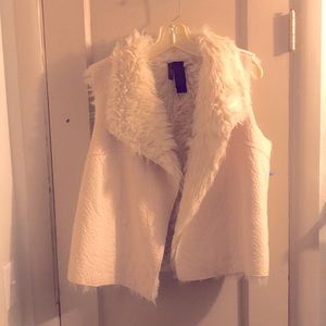 🔥 BISOU BISOU FAUX FUR/ FAUX SUEDE vest
